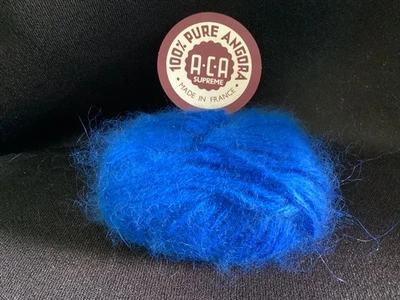 ACA Supreme 100% Pure Angora from France-Blue #19285 10 gr./1/3 oz. - Image 1 of 2
