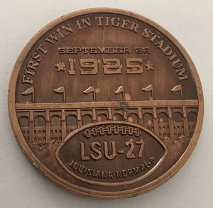 Louisiana State University LSU Football 1. Sieg im Tiger Stadium Münze Medaille - Bild 1 von 2
