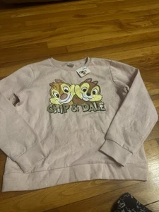 Delta Galil Disney Pink Chip & Dale Girls Sweatshirt Israel Tag Sz 13/14 NWT - Picture 1 of 10