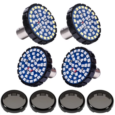 1157 4pc LED Turn Signal Brake Lights For Harley Street Glide Road Glide Special - Image 1 of 4