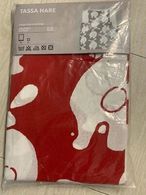 NEW Ikea Tassa Hare Duvet Pillow Cover Twin Johanna Wahlstedt 500.587.67 Animal - Image 1 of 4