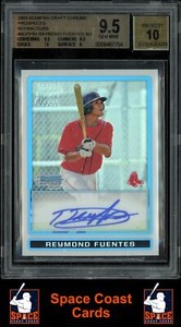 2009  Bowman Draft Reymond Fuentes #BDPP83 BGS 9.5 Auto Chrome Prospects Blue