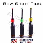 Bow Sight Replacement Pin 3 Pins  0.029” Fiber  CNC Brass 3/16”Slotted US Seller