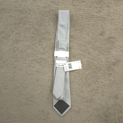 Calvin Klein Men's Textured Micro Dot Neat Tie Silver Mint One Size - Image 1 of 4