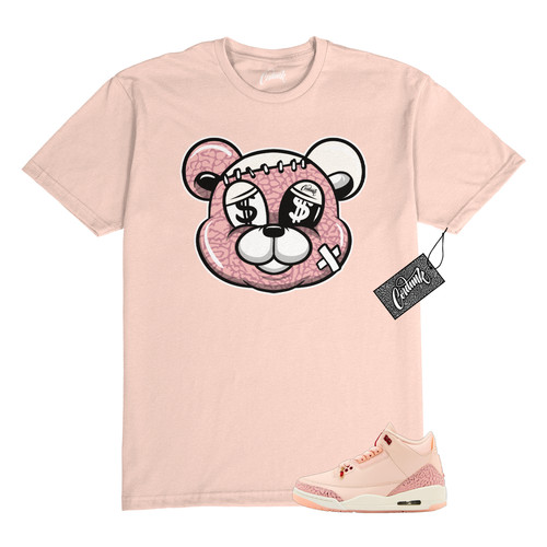 3 T shirt San Valentino Trattati Lavato Rosa Corallo Rosso Match STITCH