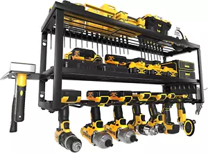 Heavy Duty Power Tool Organizer Wall Mount, Storage Rack for Garage Organization - Picture 1 of 12