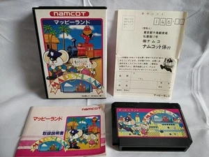 MAPPY LAND Famicom FC NES Cartridge, Manual, Boxed set, tested-e1012- - Picture 1 of 12