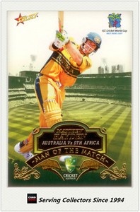 2007-08 Select Cricket Cards Man Of The Match MTM8 Matthew Hayden