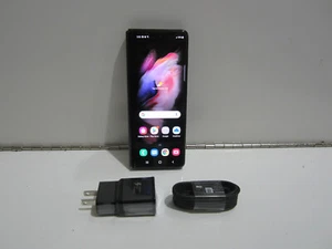 (Broken) Samsung Galaxy Z Fold3 5G SM-F926U - 256GB - Phantom Black (Unlocked) - Picture 1 of 11