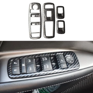 Carbon Fiber Color Door Window Lift Panel Trim Fit for Dodge Journey JCUV 2013+ - Bild 1 von 12