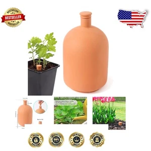 Automatic Watering Pots 110oz - Terracotta Design for Indoor & Outdoor Plants - Picture 1 of 8