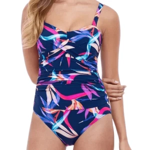 Profile by Gottex Standard Paradise Size D Cup One Piece - Size 12 Floral Multi - Bild 1 von 7