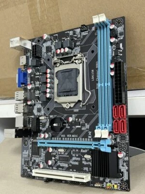 LGA 1156 PC Motherboard DDR3 RAM Dual Channel + VGA HDMI for Intel Core i3/i5/i7 - Image 1 of 4