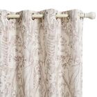Curtains For Living Room Linen Floral Curtains 84 Inches 52"w X 84"l A-brown