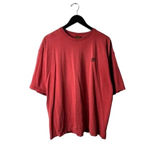 Vintage Timberland T Shirt Adult Red XL Extra Large USA Classic Graphic Tee Logo - Picture 1 of 15