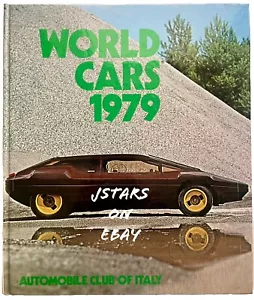 1979 WORLD CAR CATALOGUE AUTOMOBILE CLUB OF ITALY BOOK with ELECTRIC VEHICLES - Picture 1 of 8
