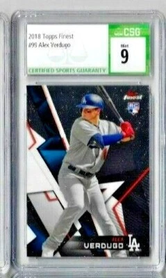 2018 Topps Finest Alex Verdugo CSG 9  RC - Image 1 of 2