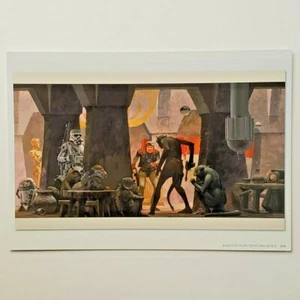 Star Wars Neue Hoffnung Konzept Kunst Postkarte Japan Kreatur Cantina Greedo C-3PO - Bild 1 von 2