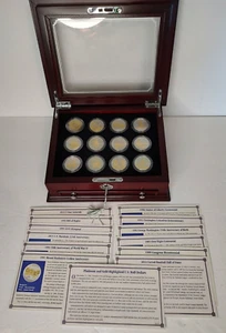 Platin und Gold hervorgehobene US-Halbe Dollar Sammlung - Bild 1 von 11