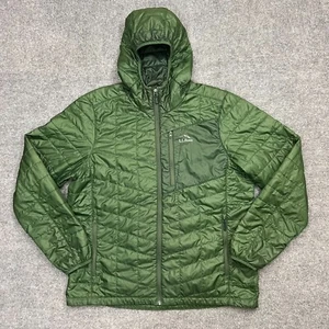 LL Bean PrimaLoft Packaway Hooded Jacket Men’s XL Regular Green 503392 - Picture 1 of 12