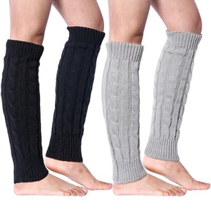 Womens Leg Warmers Winter Warm Knit Long Boot Socks Slouch Knee High 80s for ... - Picture 1 of 6