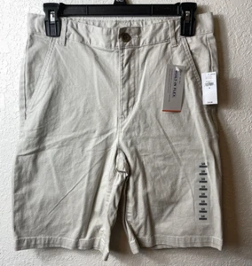 Old Navy Khaki Shorts Teen Boys Size 16 Built-In-Flex Off White New With Tags - Picture 1 of 4