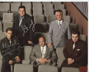 Michael Imperioli Steve Schirripa The Sopranos DUAL signed 8x10 Suits - Picture 1 of 3