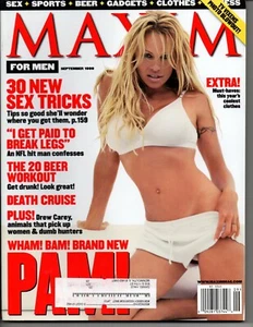 Maxim Magazine September 1999 Pamela Anderson Estella Warren Michael Strahan - Picture 1 of 3