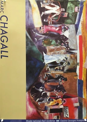 Marc Chagall - Centro George Pompidou (La Noce) - 1988 - Póster offset Foto 1 de 4