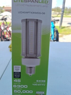 Eiko LED54WPT40KMOG-G8 54 Watt LED HID  NEW IN BOX  - Image 1 of 4