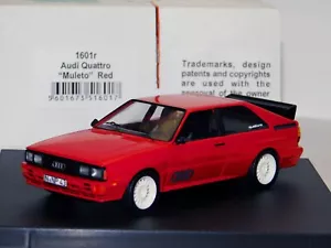 AUDI QUATTRO MULETO ROT TROFEU 1601R 1:43 - Bild 1 von 2