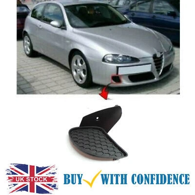 Parachoques delantero Alfa Romeo 147 parrilla antiniebla lado del conductor 2005-2010 UK Stock Foto 1 de 4