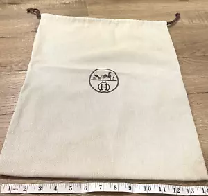NEW HERMES Cotton Dust Cover Storage Bag Authentic Dustbag 17x14" - Picture 1 of 2