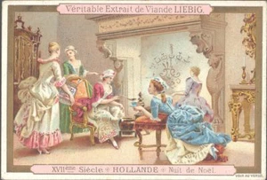Liebig - Christmas in Different Countries S351 (Fremch) - Holland - Christmas Ni - Picture 1 of 1