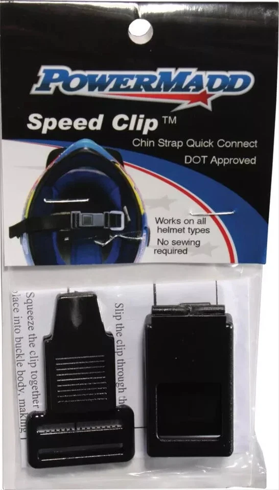 61060 Powermadd Speed Clip, Universal Chin Strap Quick Connect - DOT Approved - Image 1 of 4