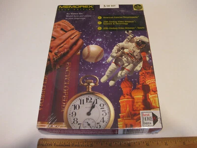 Vintage IBM PC Software Memorex Gold Edition "As Times Go" DOS CDROM 1995 Sealed - Image 1 of 4