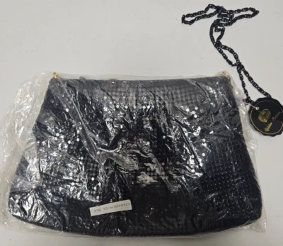 Cartera pequeña de lentejuelas negra/¡Perfecta para una noche en la ciudad!! Foto 1 de 4