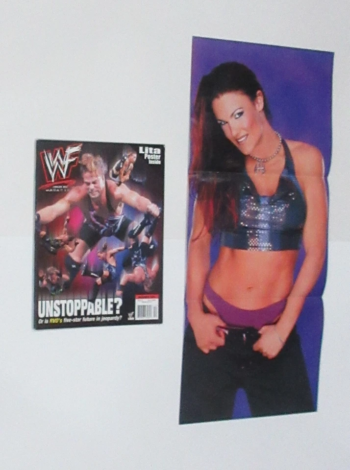 WWF Magazine 12/2001 Lita Poster WWE Divas Ivory Trish Stratus + Picture - Image 1 of 4
