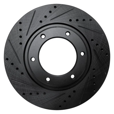 For Toyota Land Cruiser 93-97 Brake Rotor eLINE Drilled & Slotted 1-Piece Front — 第 1/4 张图片