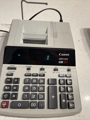 Canon MP21DX Business Calculator 2 Color Printer 12 Digits Print - Image 1 of 4