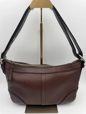 Coach Y2K East West Pebbled Leather Soho Shoulder Crossbody Handbag Brown F12321 - Image 1 of 4