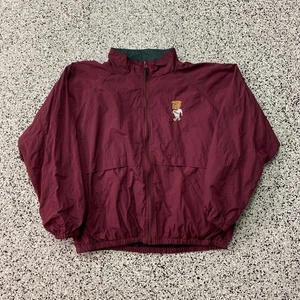 Vintage Mississippi State Bulldogs Windbreaker Zip Up XXL Maroon NCAA - Picture 1 of 4