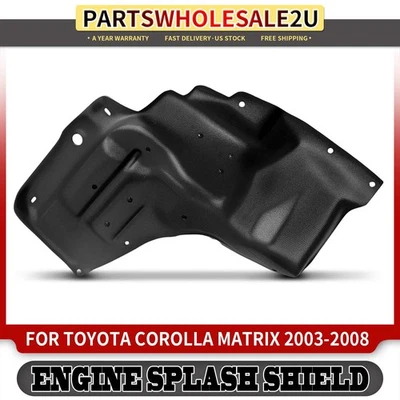 Protector contra salpicaduras de motor izquierdo derecho para Toyota Corolla Matrix 2003-2008 transmisión manual Foto 1 de 4