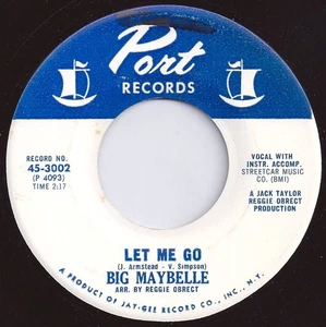 Big Maybelle - Let Me Go / No Better For You (7") (Very Good (VG)) - 3651308340 - Foto 1 di 1