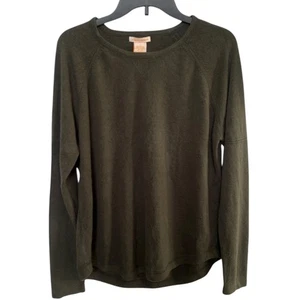Sweet Romeo Olive Green Knit Sweater Large - Picture 1 of 5
