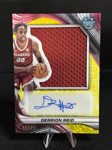 2024-25 Bowman Best University Derrion Reid Yellow Patch Auto /75 #PJRA-DR - Bild 1 von 2