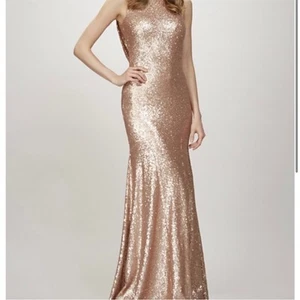 Theia Couture Bridesmaid Gemma Sequin Dress Sz 8 - Picture 1 of 6