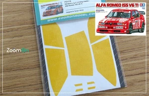 ZoomOn 1/24 Alfa Romeo 155 V6 TI Window and Light Painting Masks for Tamiya kit - Picture 1 of 1