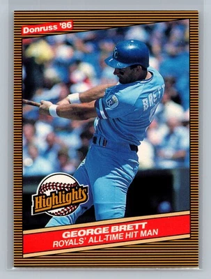 Donruss Highlights #3 1986 George Brett Kansas City Royals Foto 1 de 2