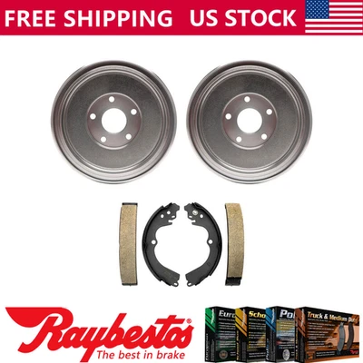 Kit traseiro tambores de freio e sapatas de freio para 1996-2004 Subaru Impreza - Raybestos - Imagem 1 de 4